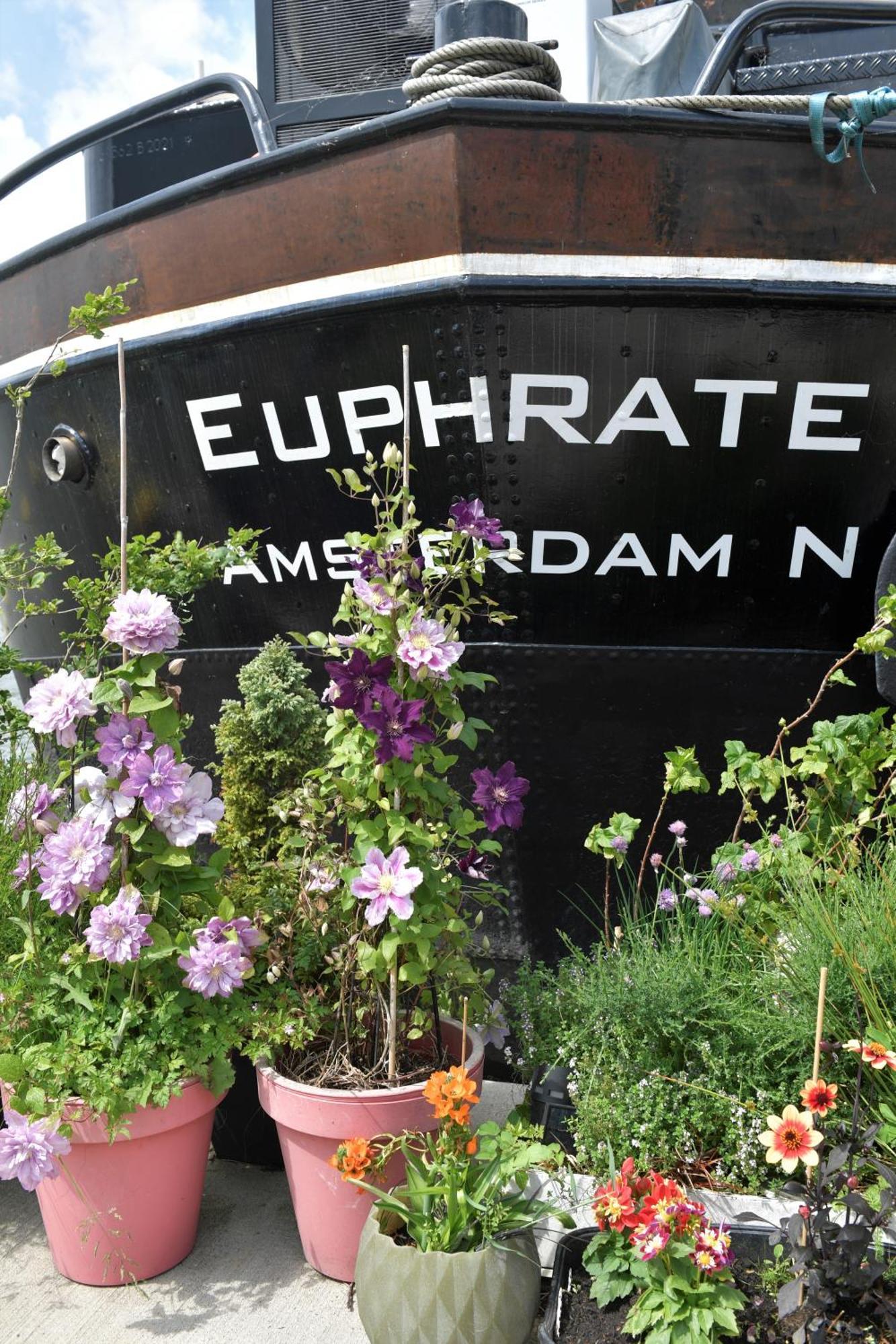 Wheelhouse Euphrate Houseboat Bed & Breakfast Diemen Exterior photo